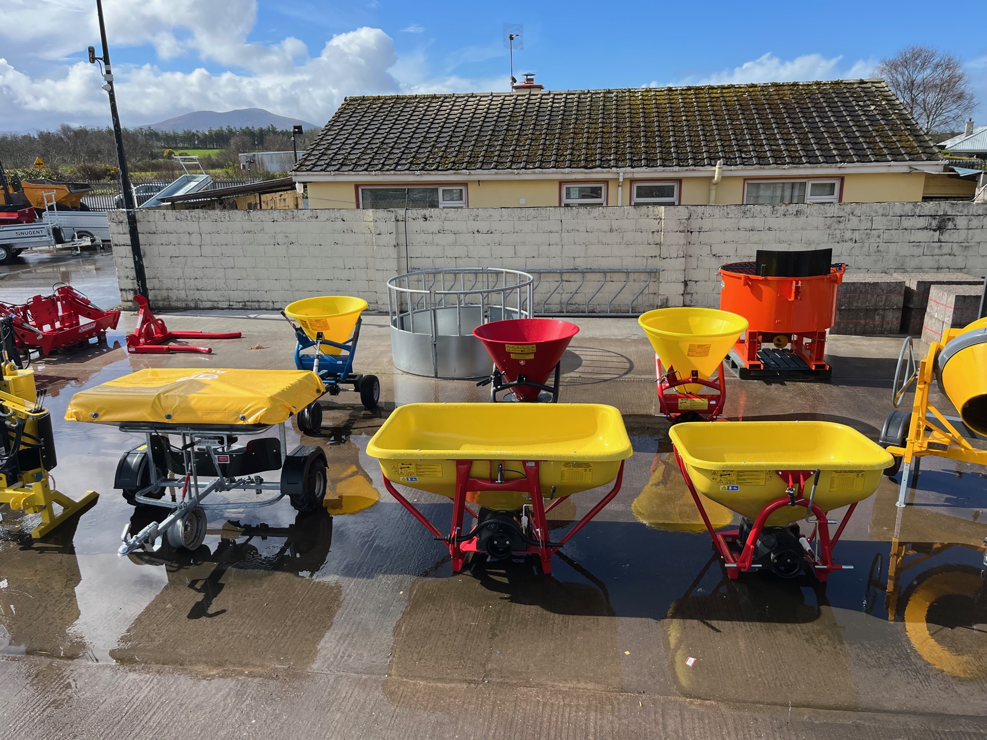 tedders, mowers and other farm machinery